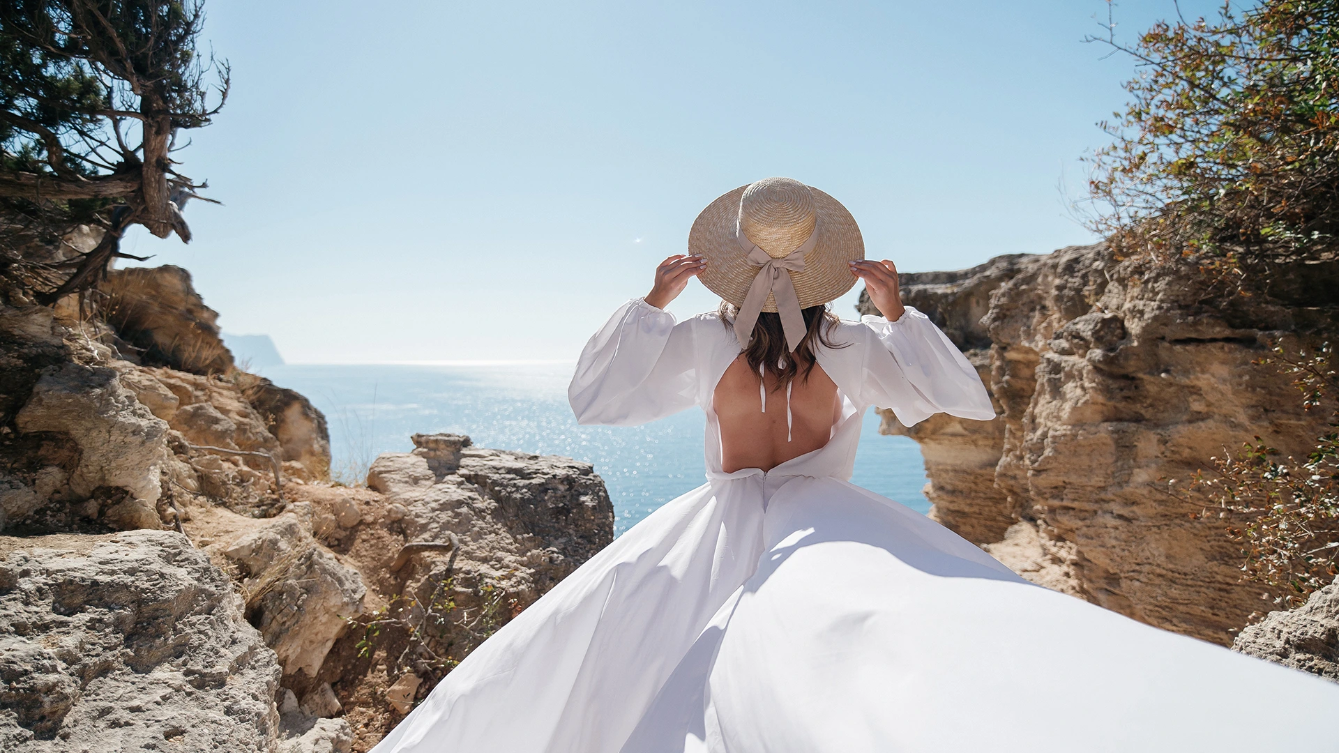 Wedding in Mallorca — bride and groom at a Mediterranean finca venue